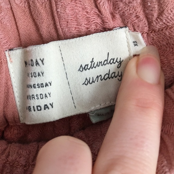 Anthropologie Saturday Sunday Pink Pants - Picture 4 of 6